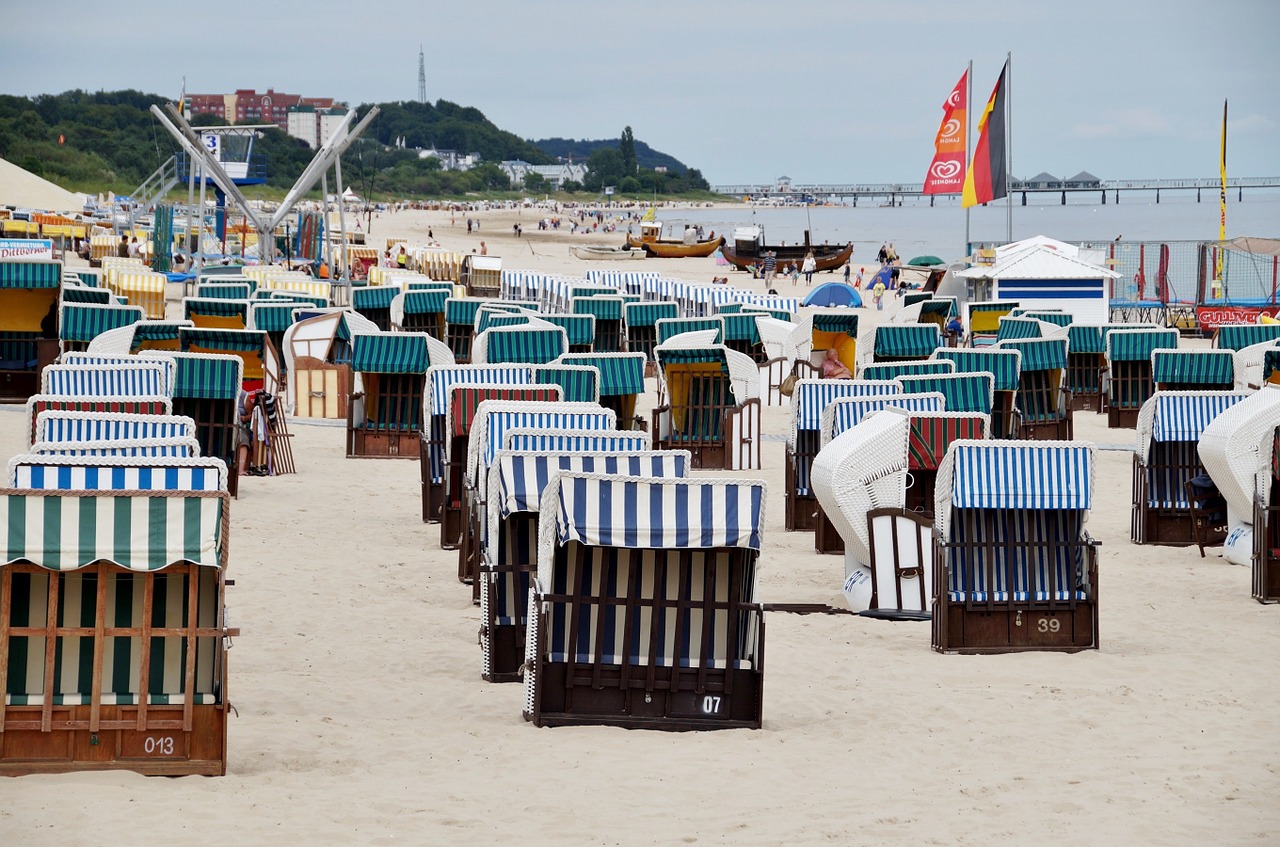 Beach baskets,beach,sand,the baltic sea,beach basket - free image from ...