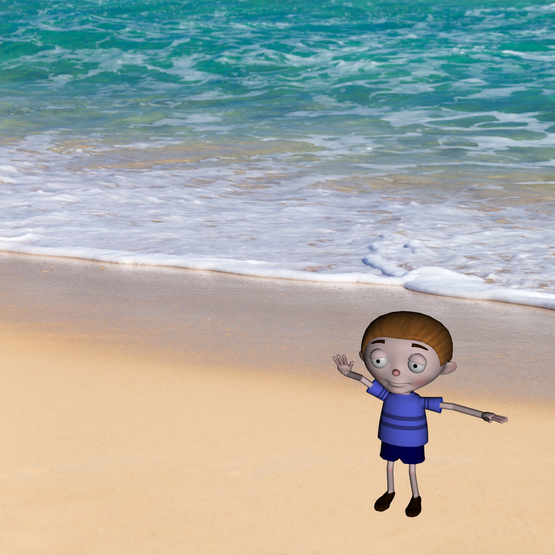 boy beach doll free photo