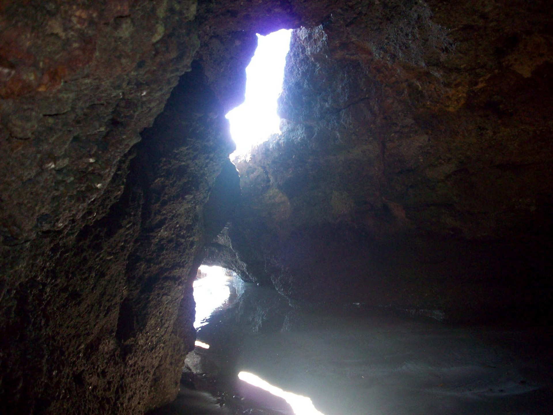 caves beach light free photo