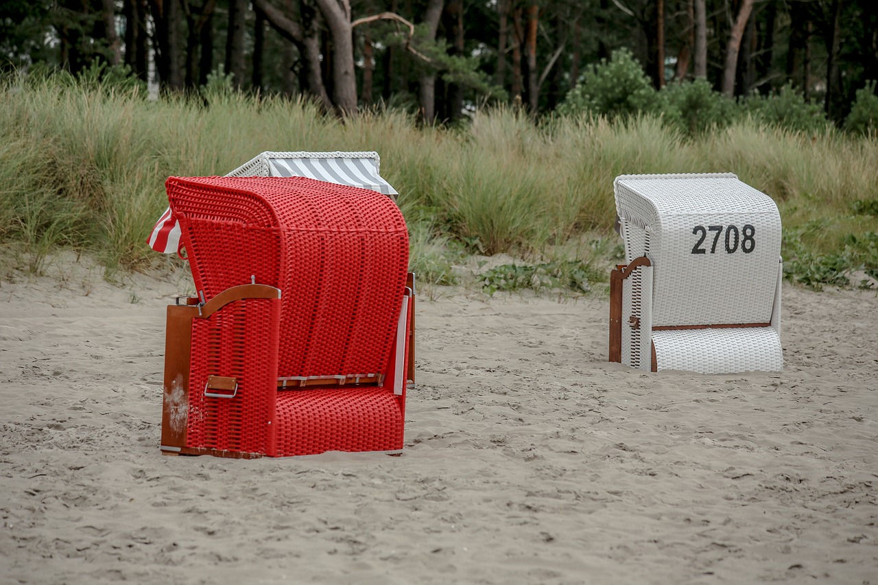 beach chair beach baltic sea free photo