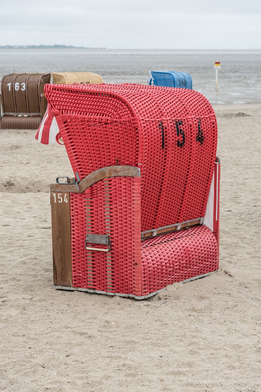 beach chair north sea beach free photo