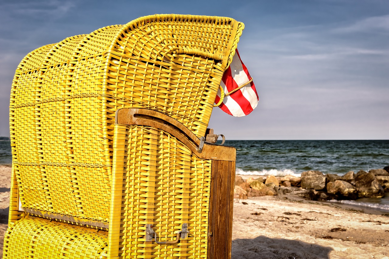 beach chair sun holiday free photo