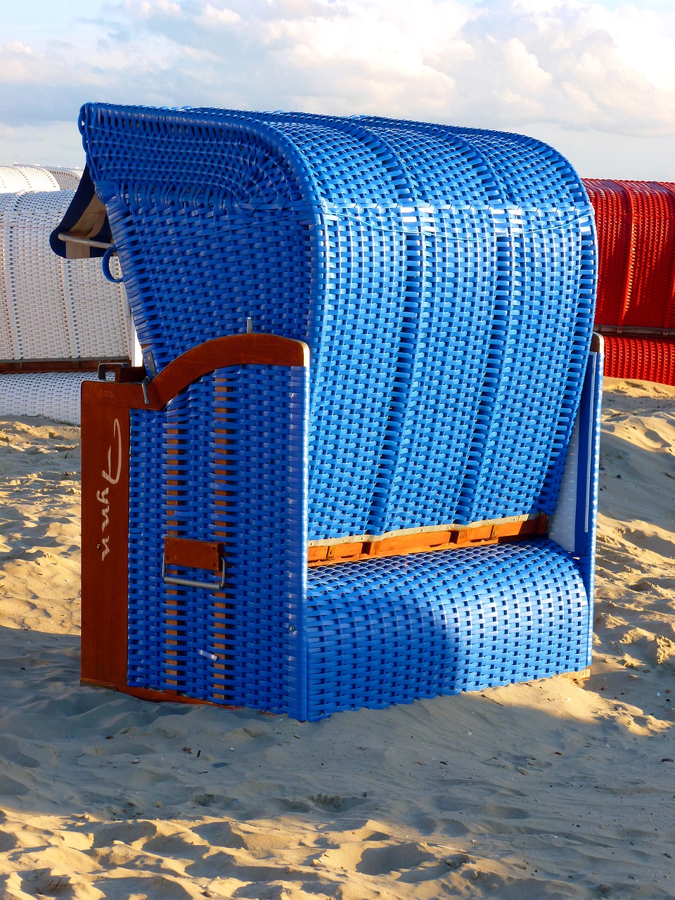 beach chair beach sand free photo