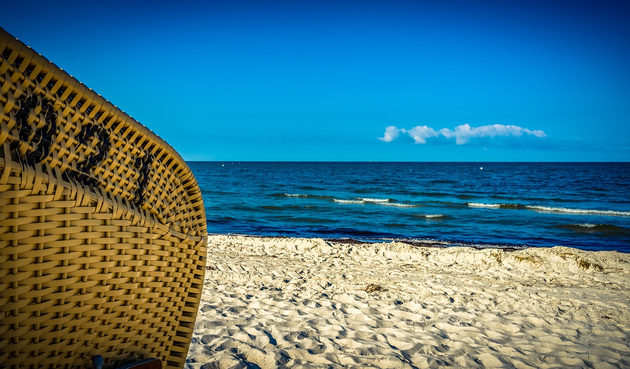 beach chair  braid  number free photo