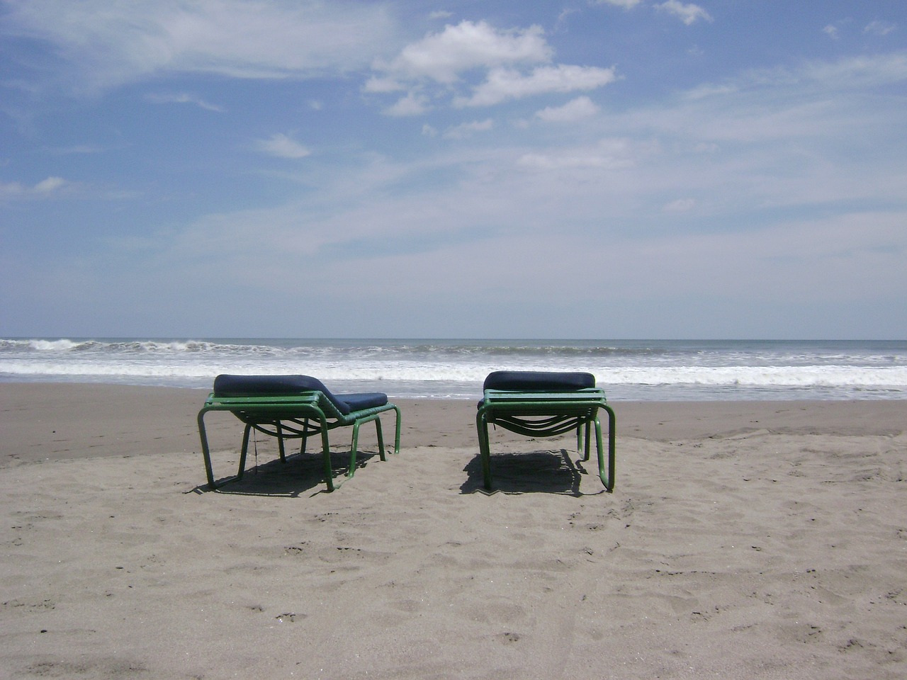 beach chairs beach costa free photo