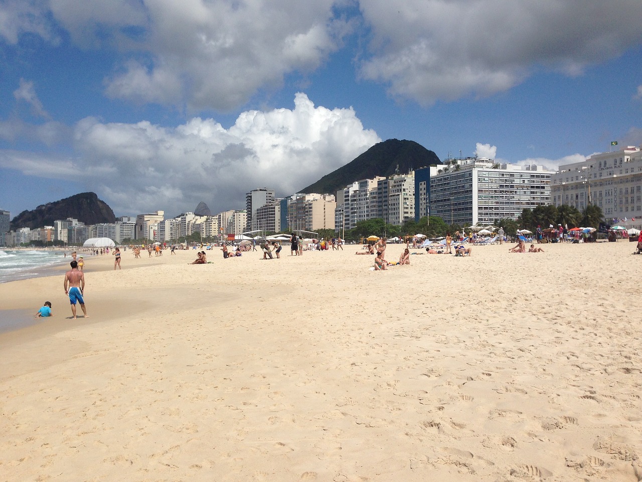 beach copacabana river brazil free photo