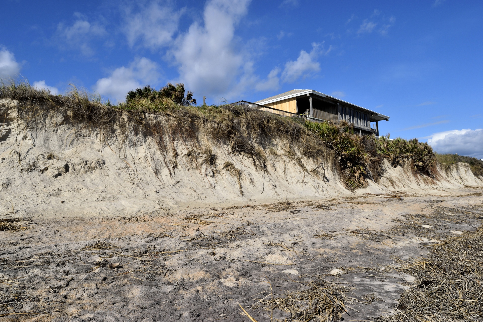 beach erosion hurricane matthew damage free photo