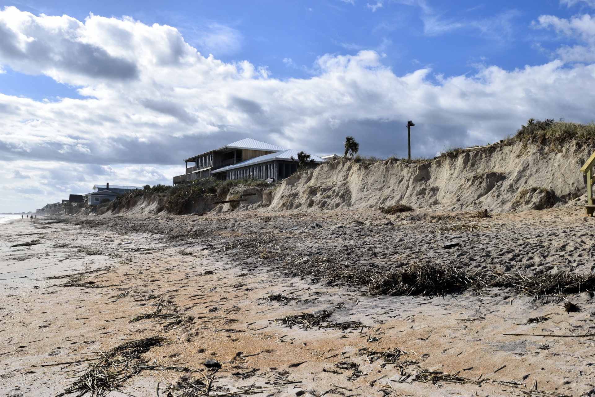 beach erosion hurricane matthew ocean free photo