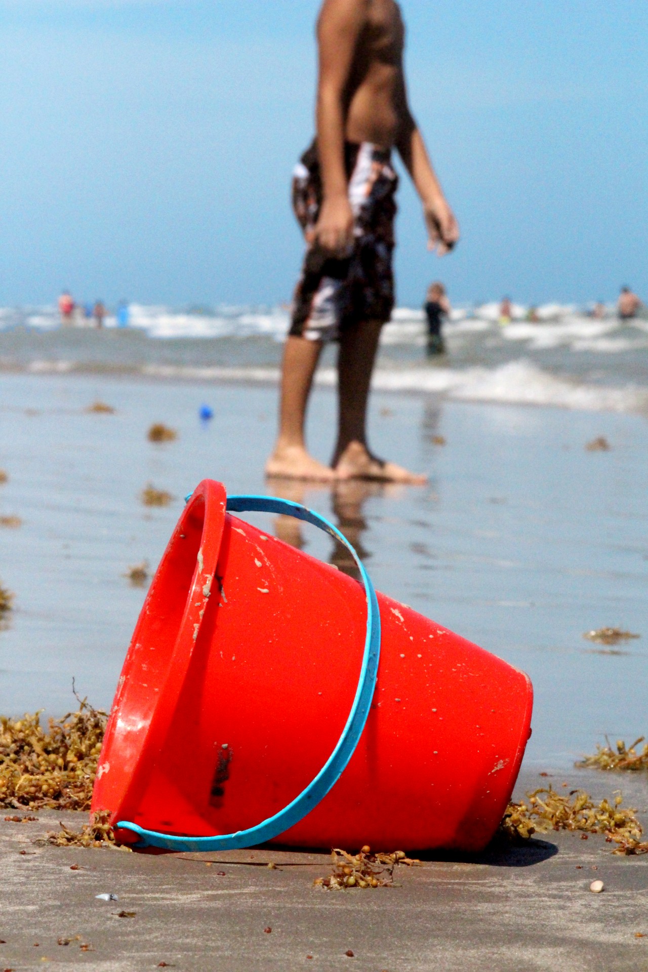 beach sandcastle sand bucket free photo