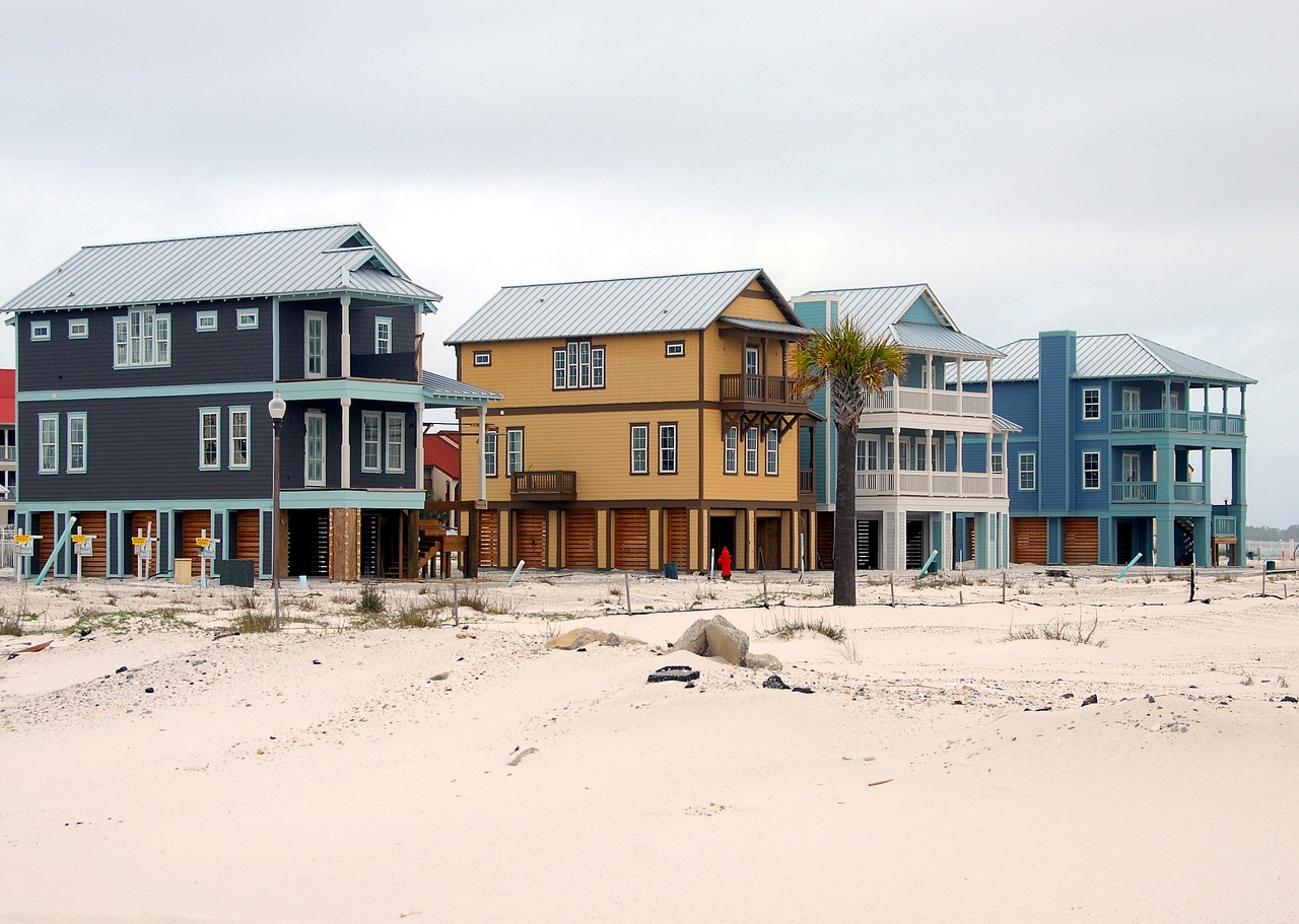 beach homes construction industry free photo