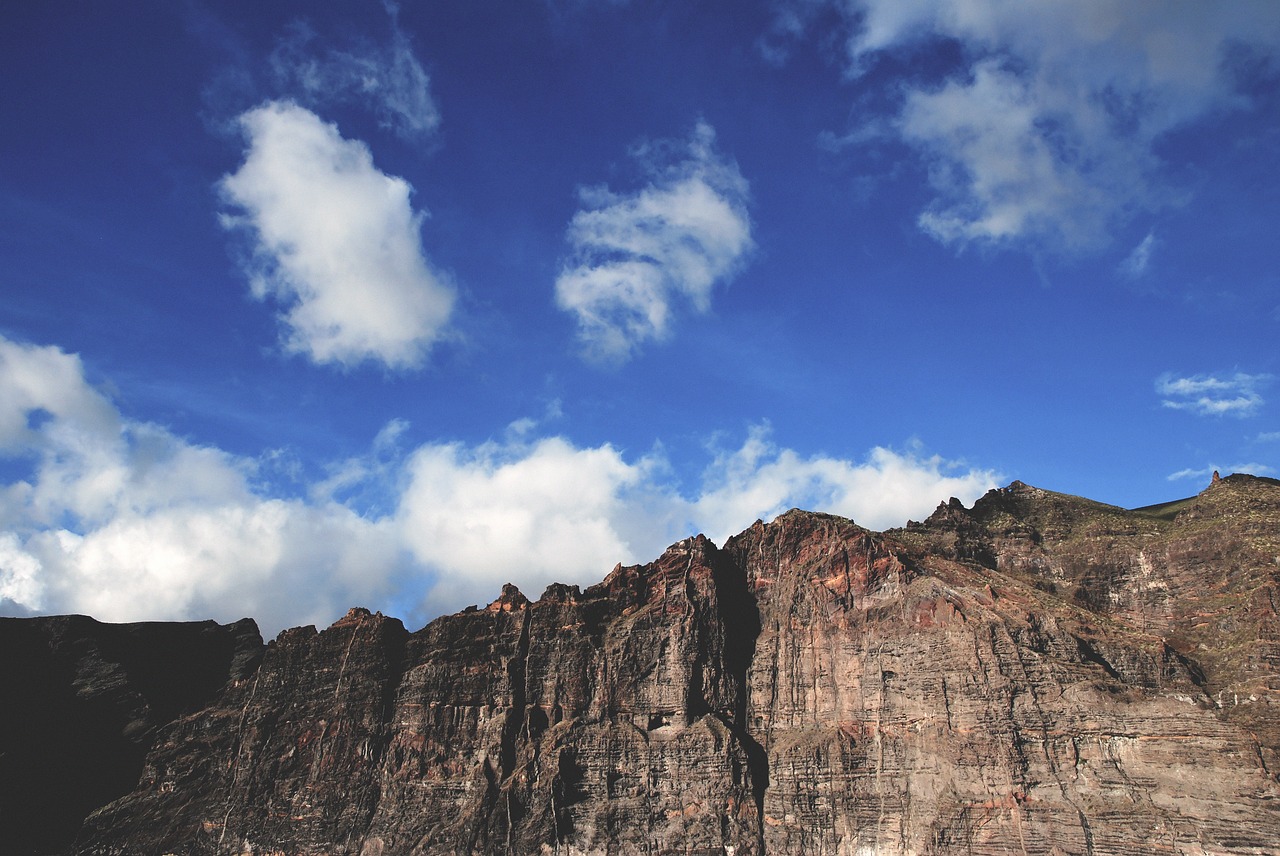 beach landscape blue sky clouds free photo