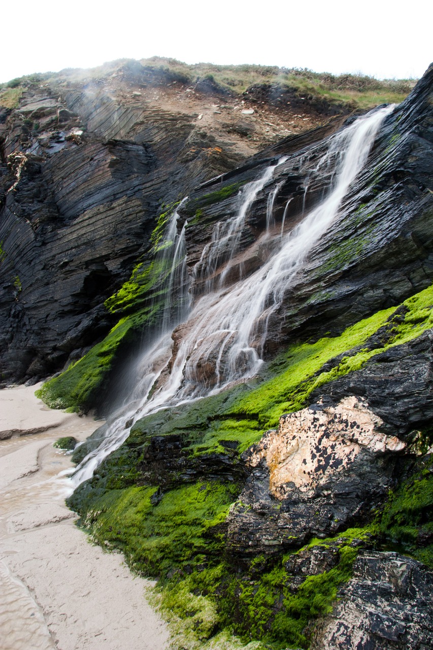 beach of the cathedrals waterfalls green free photo