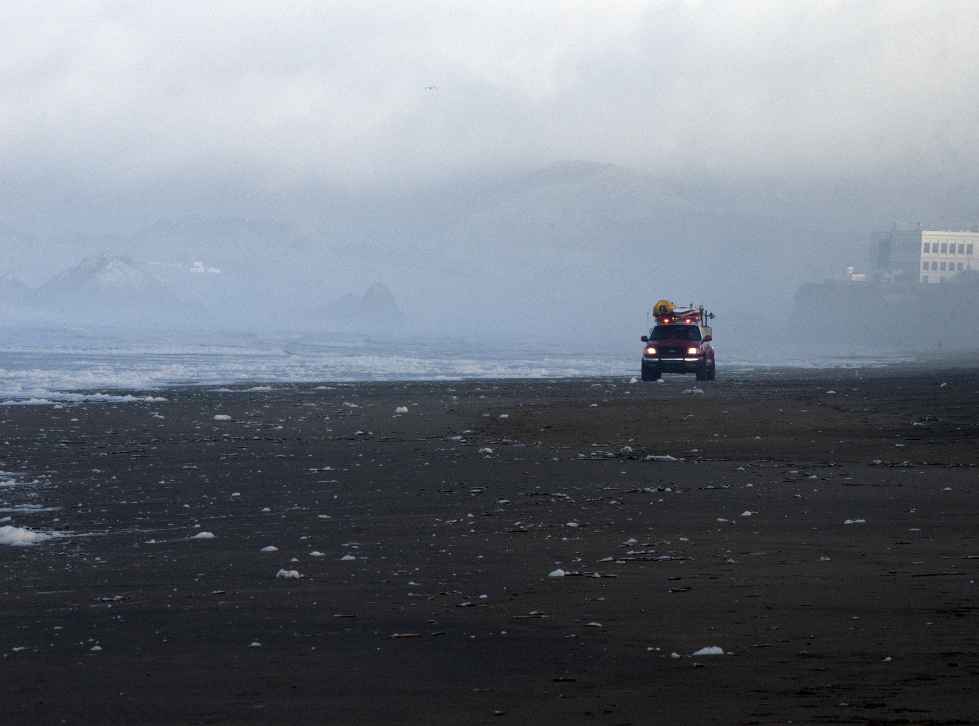 ambulance emergency beach free photo