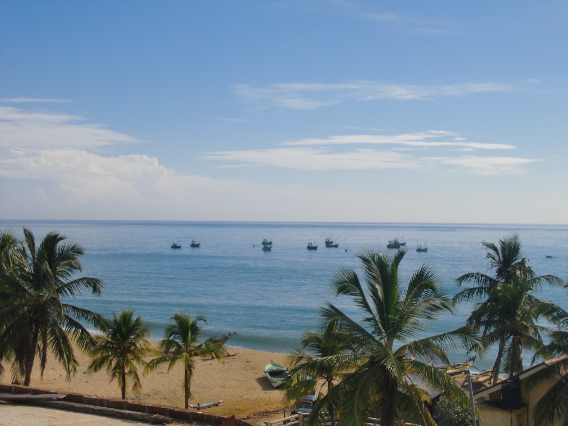 sri lanka beach horizon line free photo