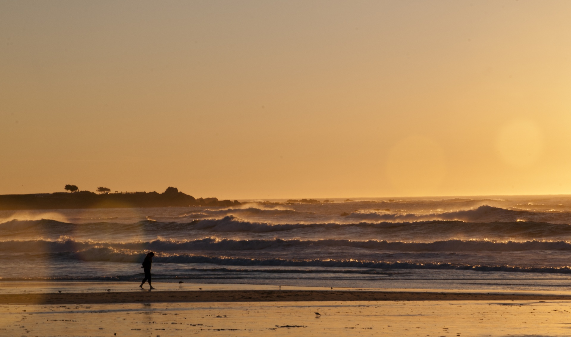 sunset sun set beach free photo