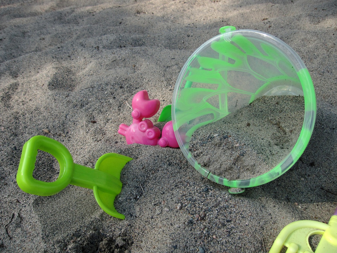 beach toys sand summer free photo