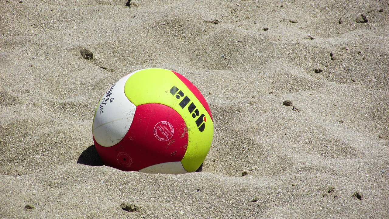 beach volley volleyball ball free photo