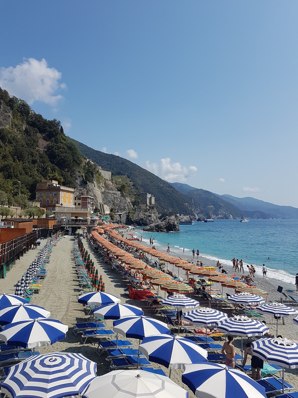 beaches sea umbrella free photo