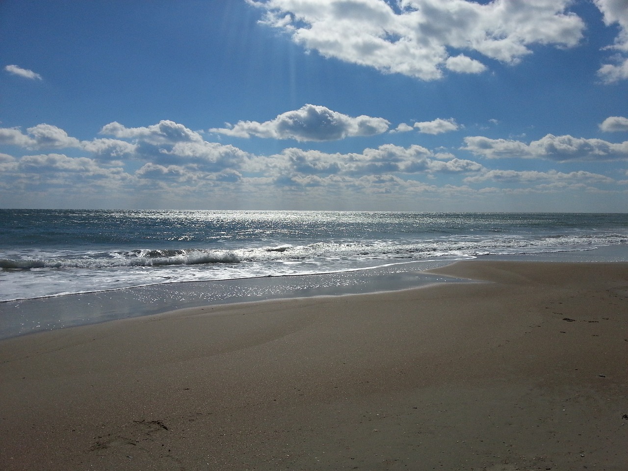 beaches seashore cloudy free photo