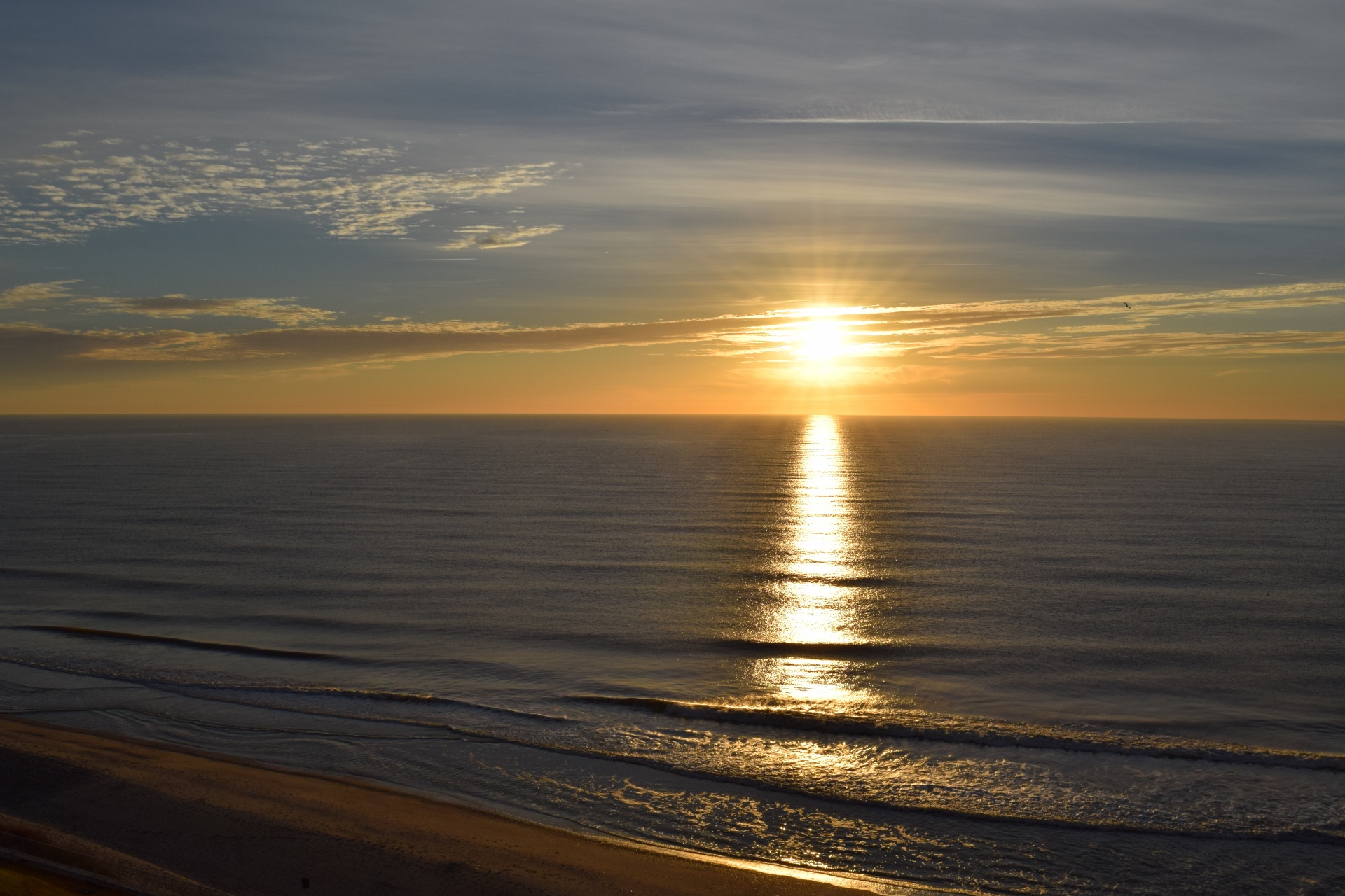 sunrise sun beach free photo