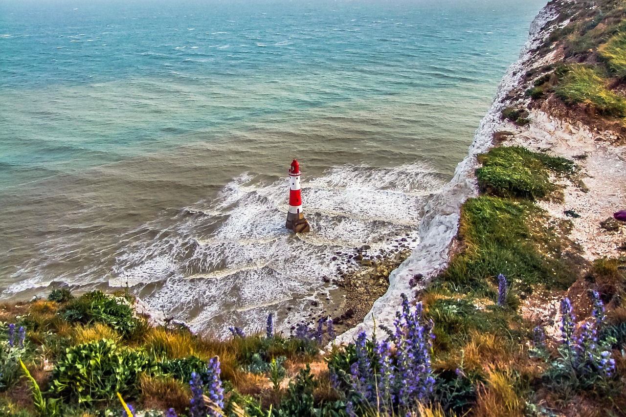 beachy head lighthouse united states of america free photo