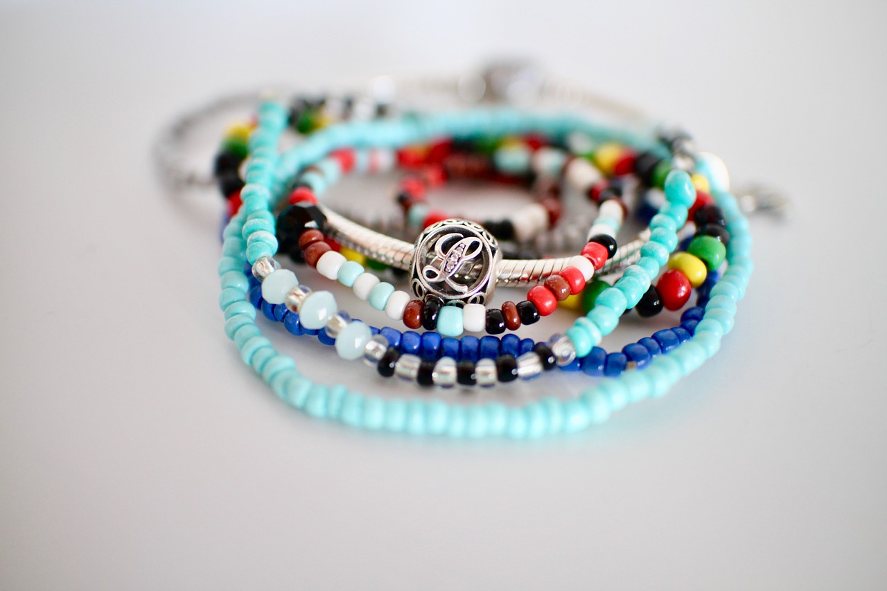 beads bracelets letter free photo