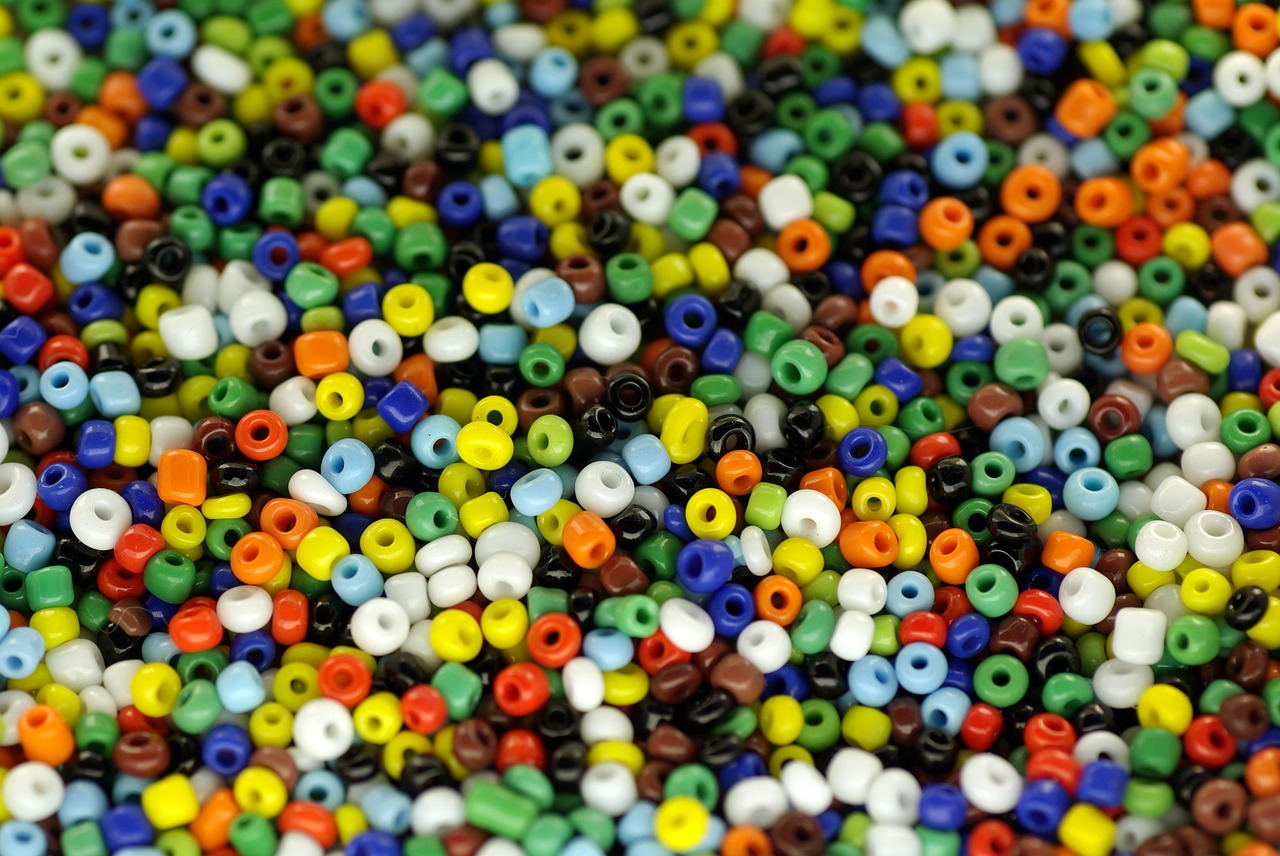 beads colorful macro free photo