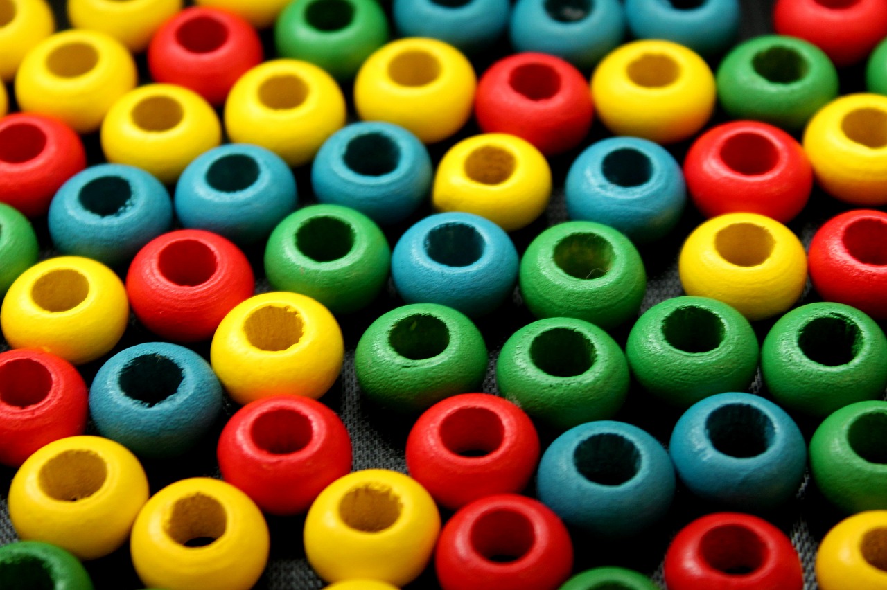 beads  colorful  wooden free photo