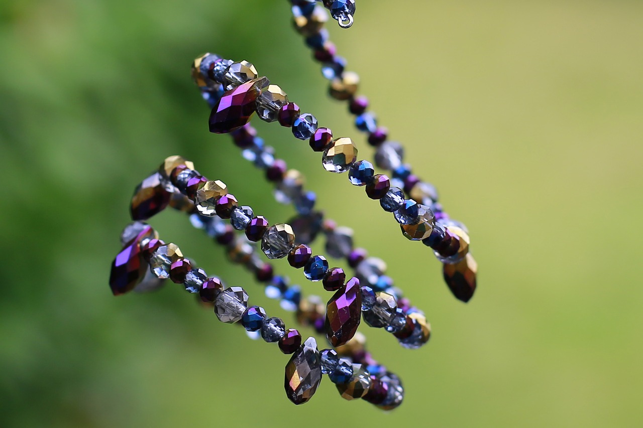 beads lilac fashion free photo