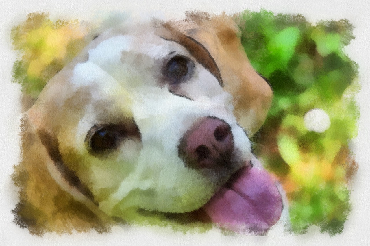 beagle painting dog free photo