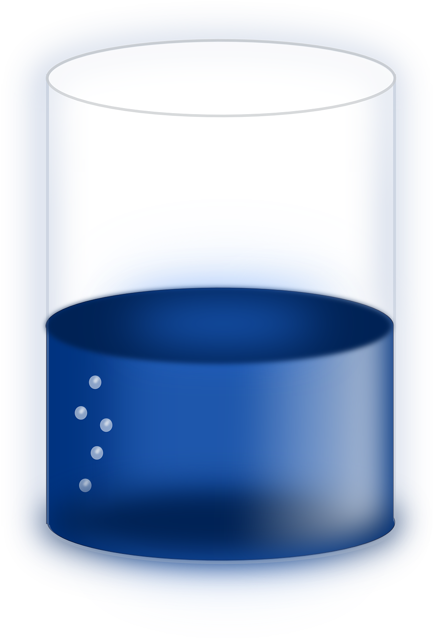 beaker liquid blue free photo