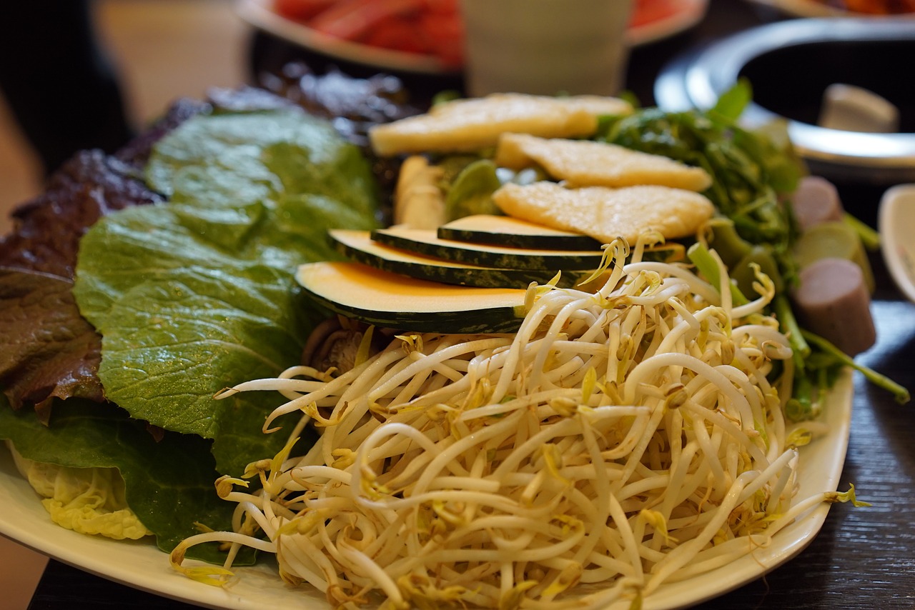 bean sprouts vegetable pumpkin free photo