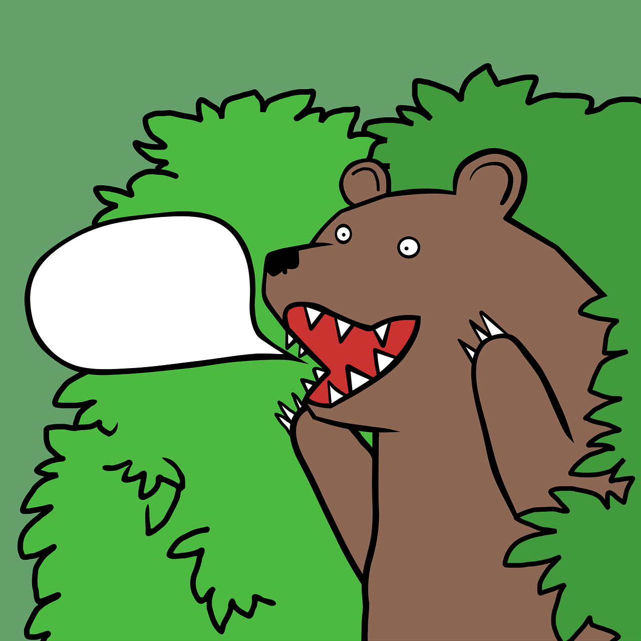 bear bush comics free photo