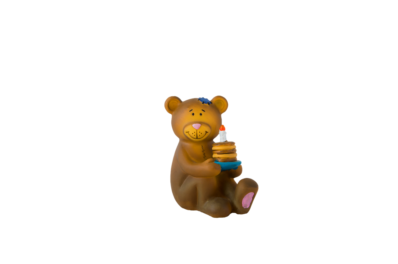 bear cake isolated free photo