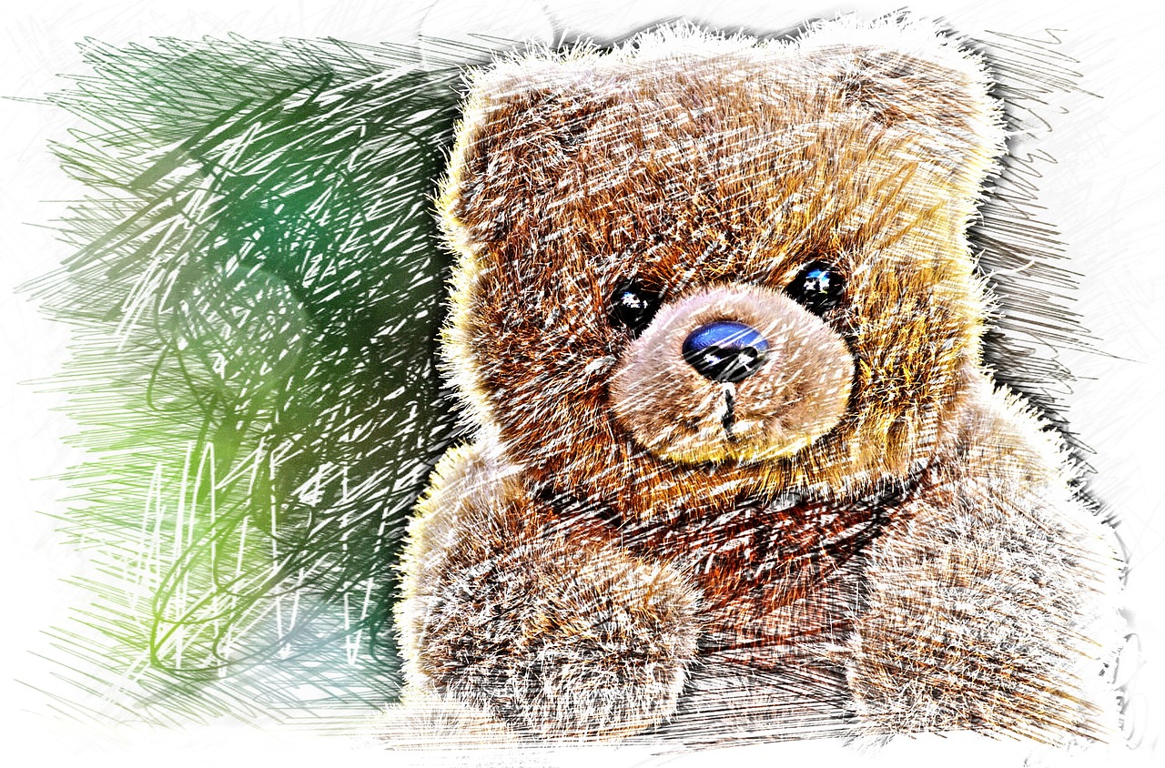 bear teddy drawing free photo