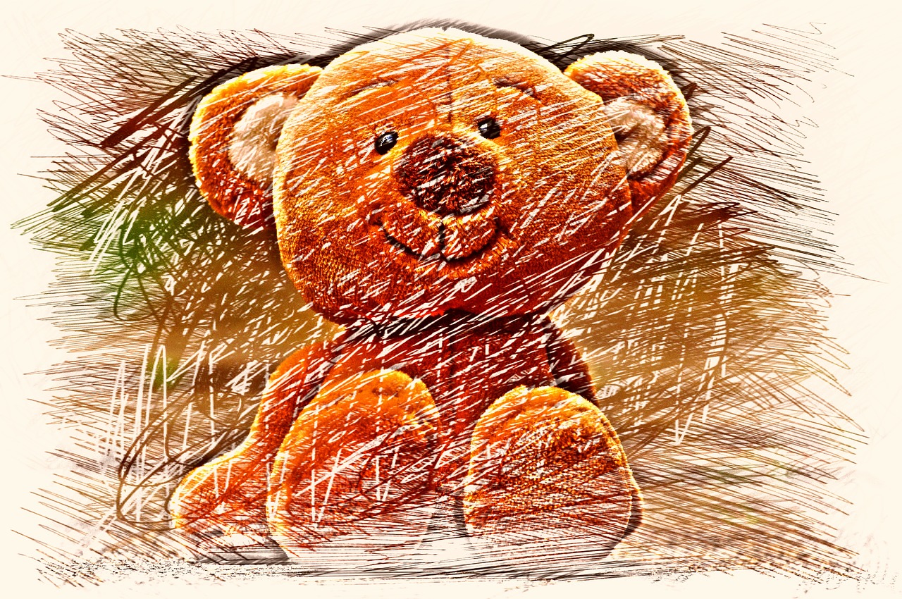 bear teddy drawing free photo