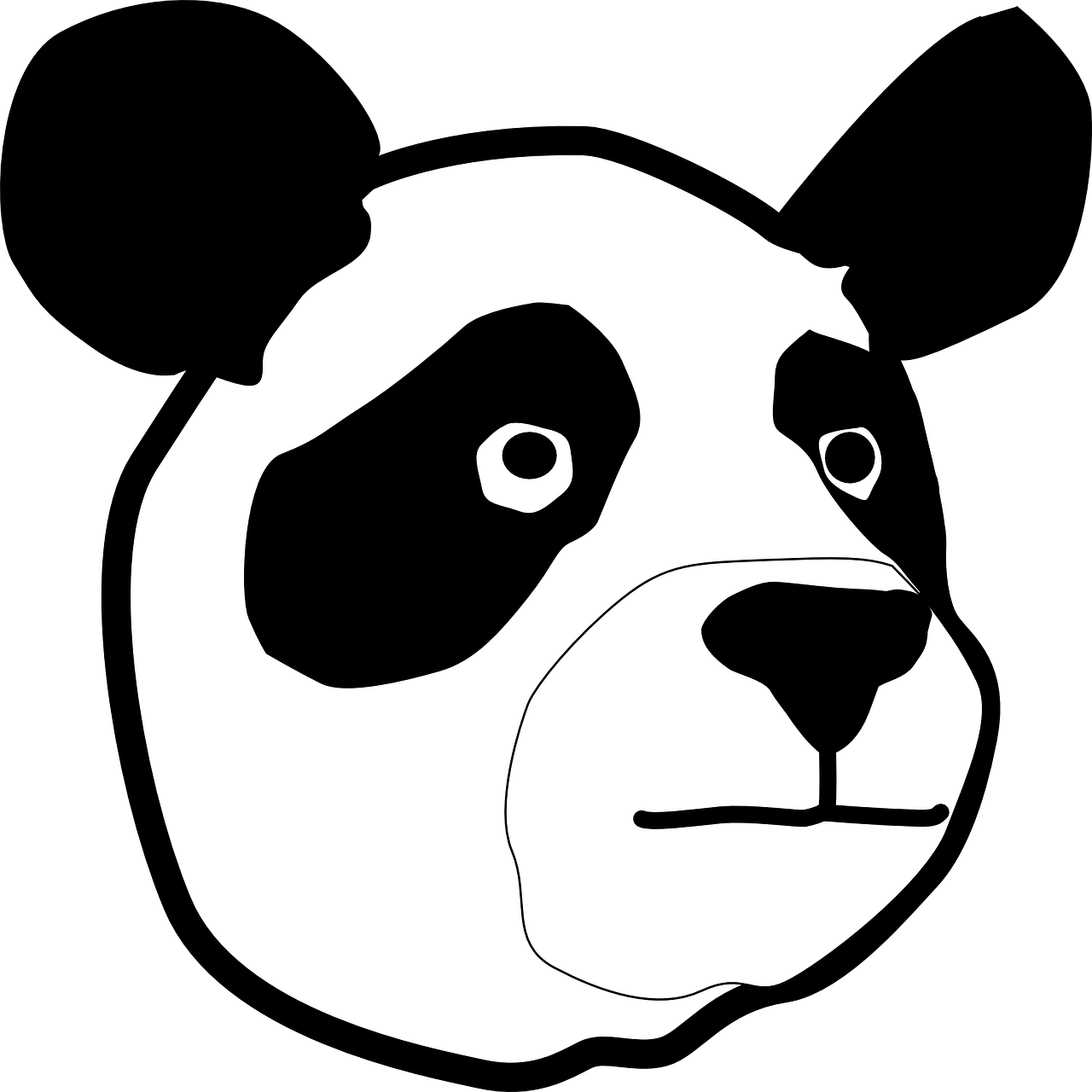 bear panda face free photo