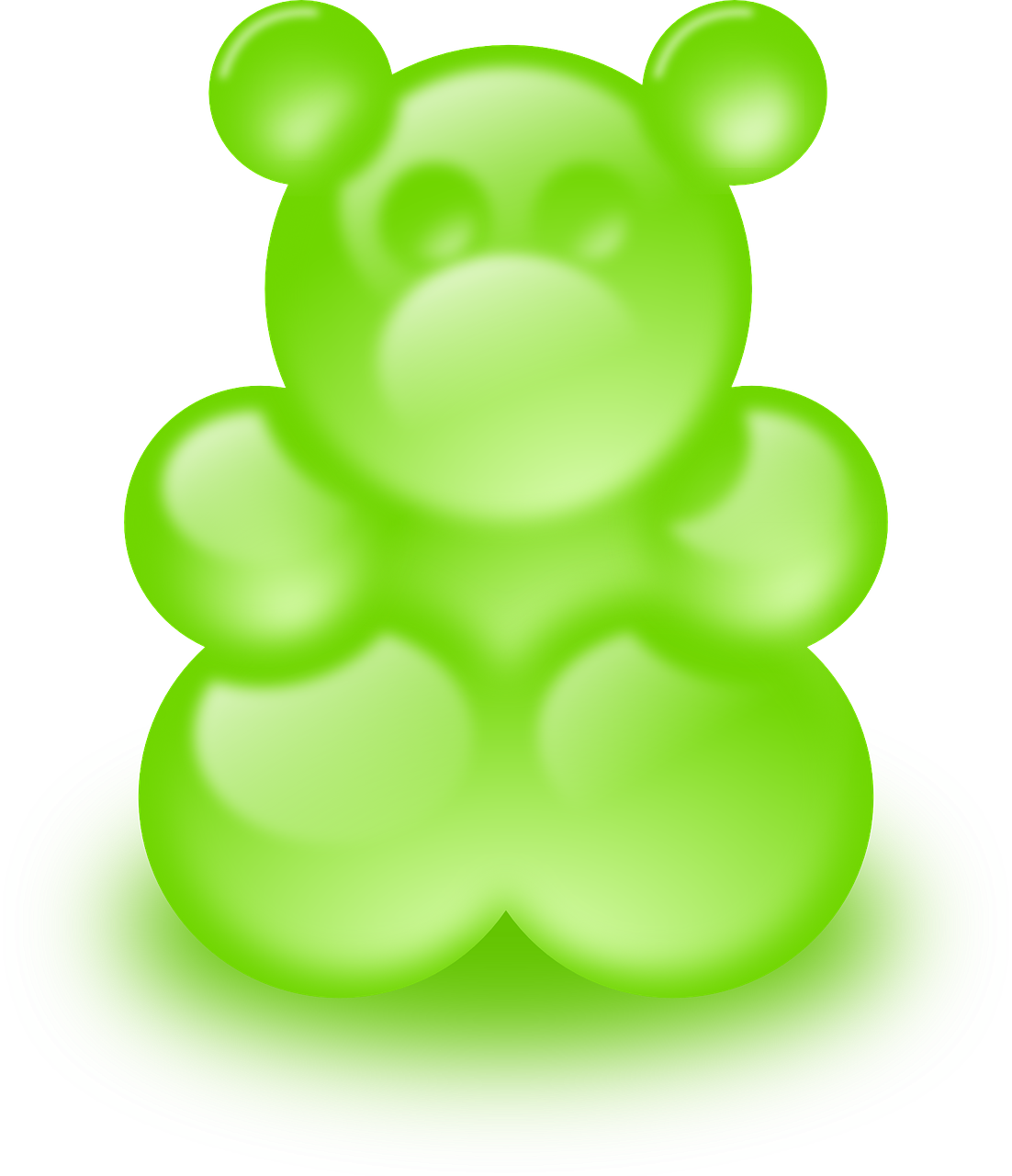 bear green gummy bears free photo
