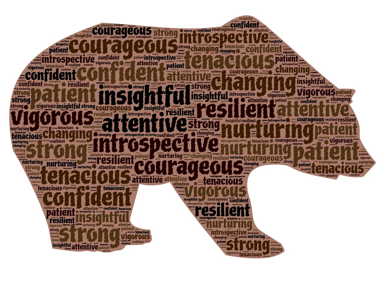 Download free photo of Bear,silhouette,totem animal,qualities,symbol - from  