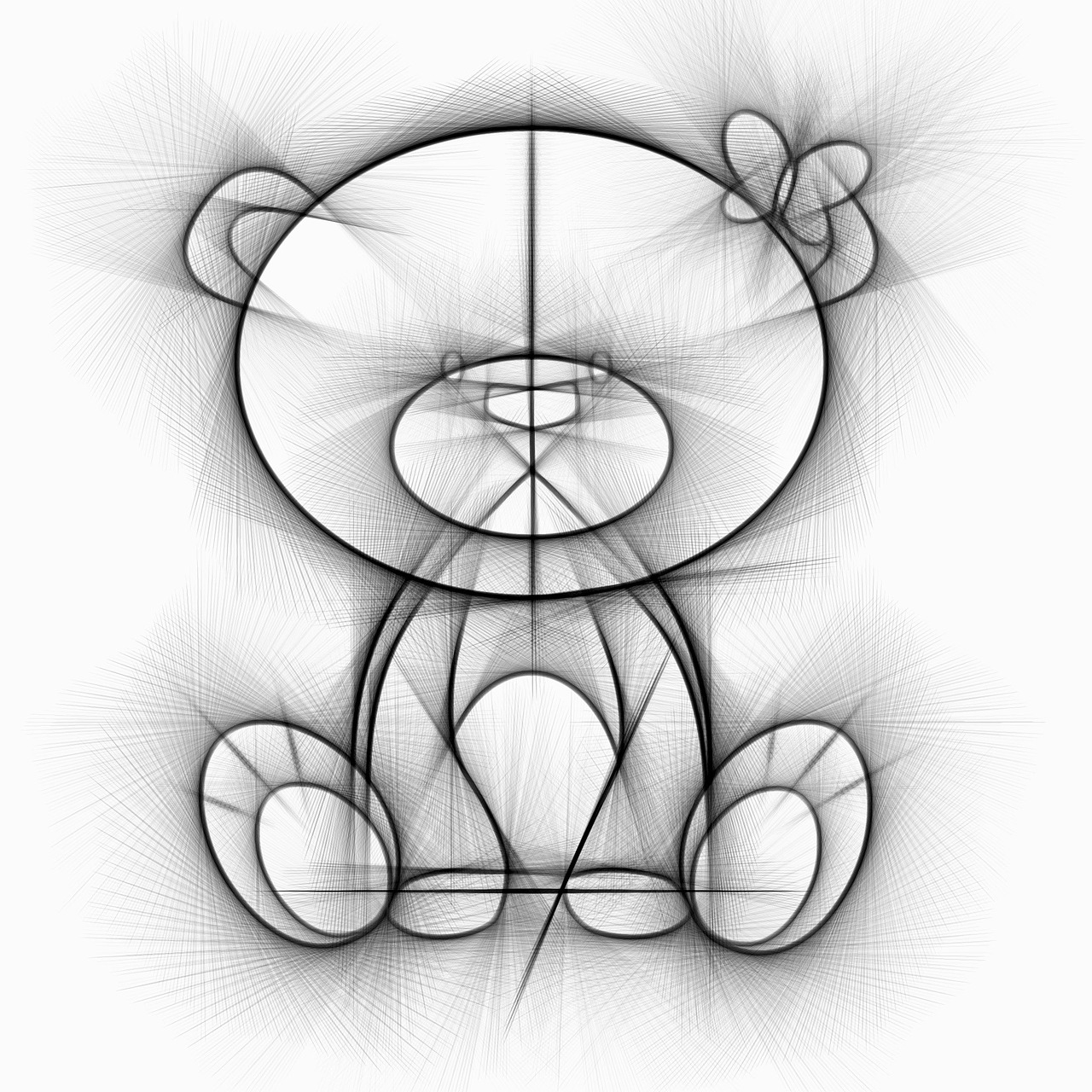 bear bears drawing free photo