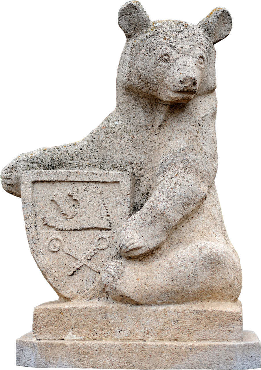 bear of matzen cultural heritage monument free photo