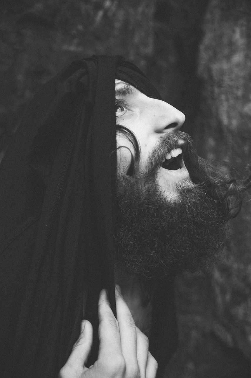 beard prayer delight free photo