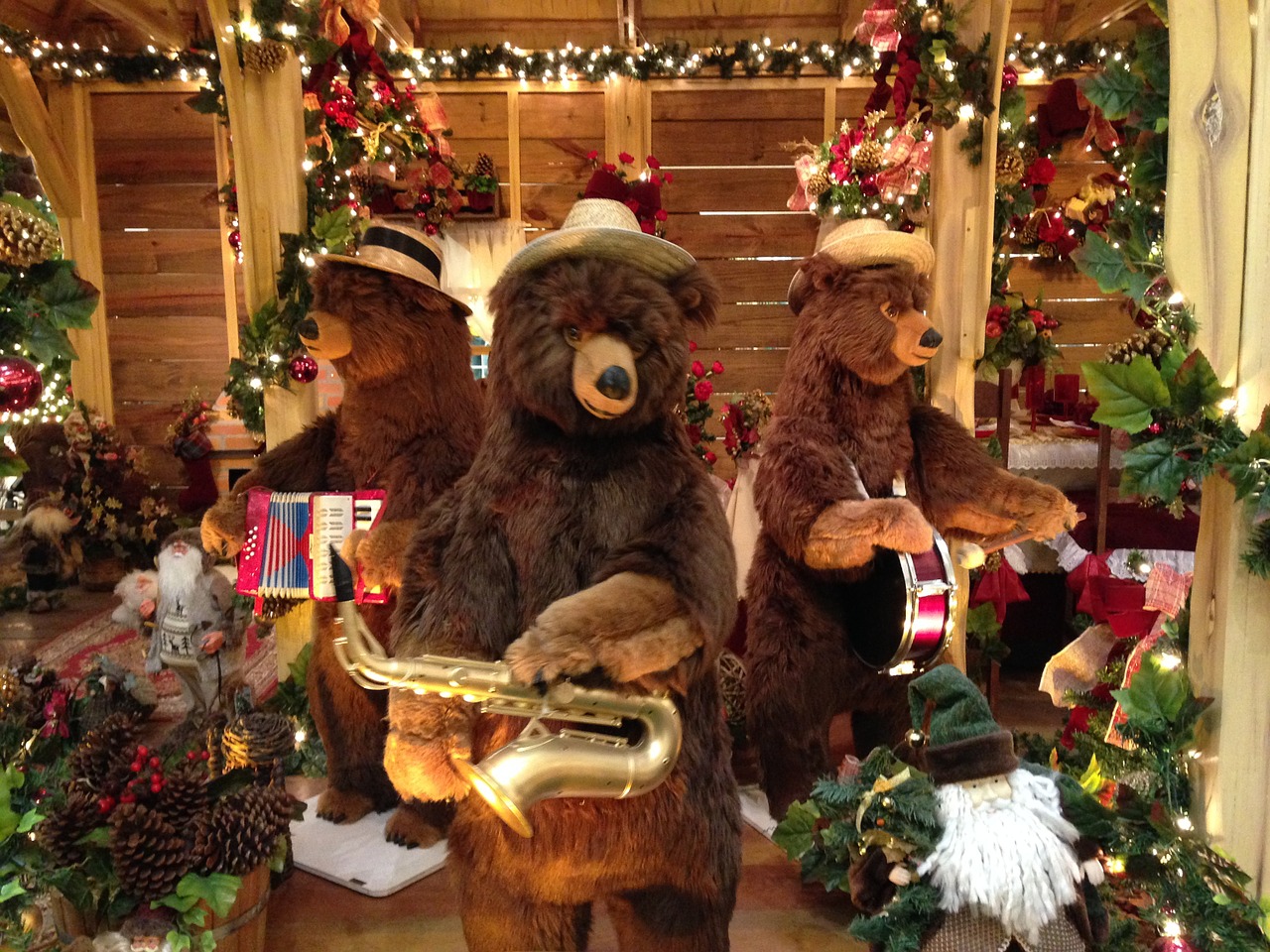 bears christmas band free photo