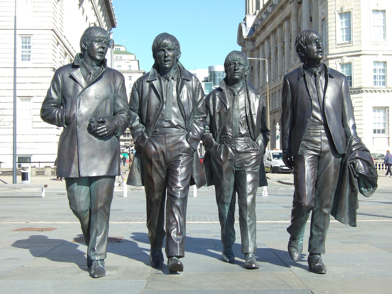 beatles liverpool statue free photo