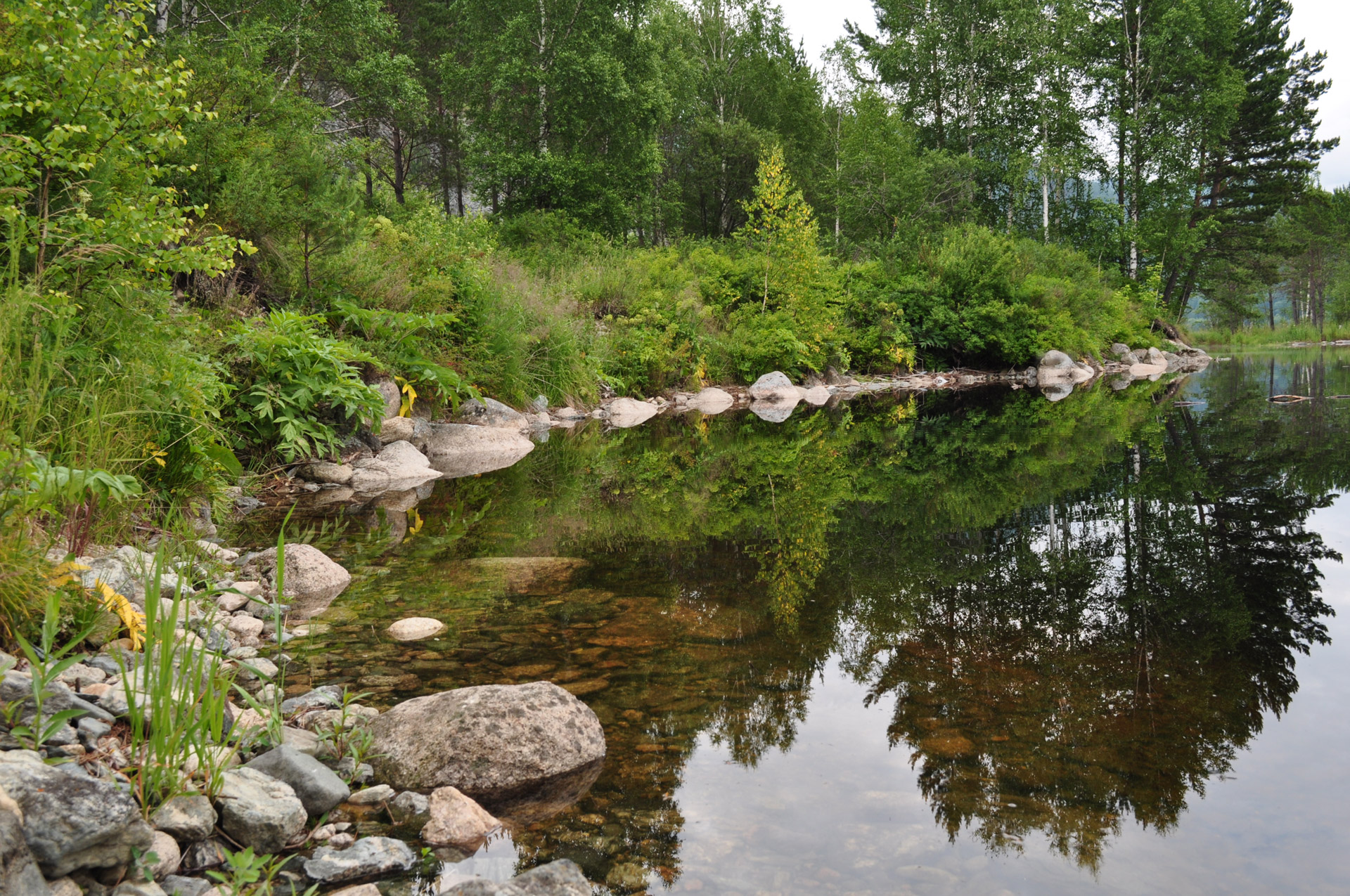 river landscape reflection free photo