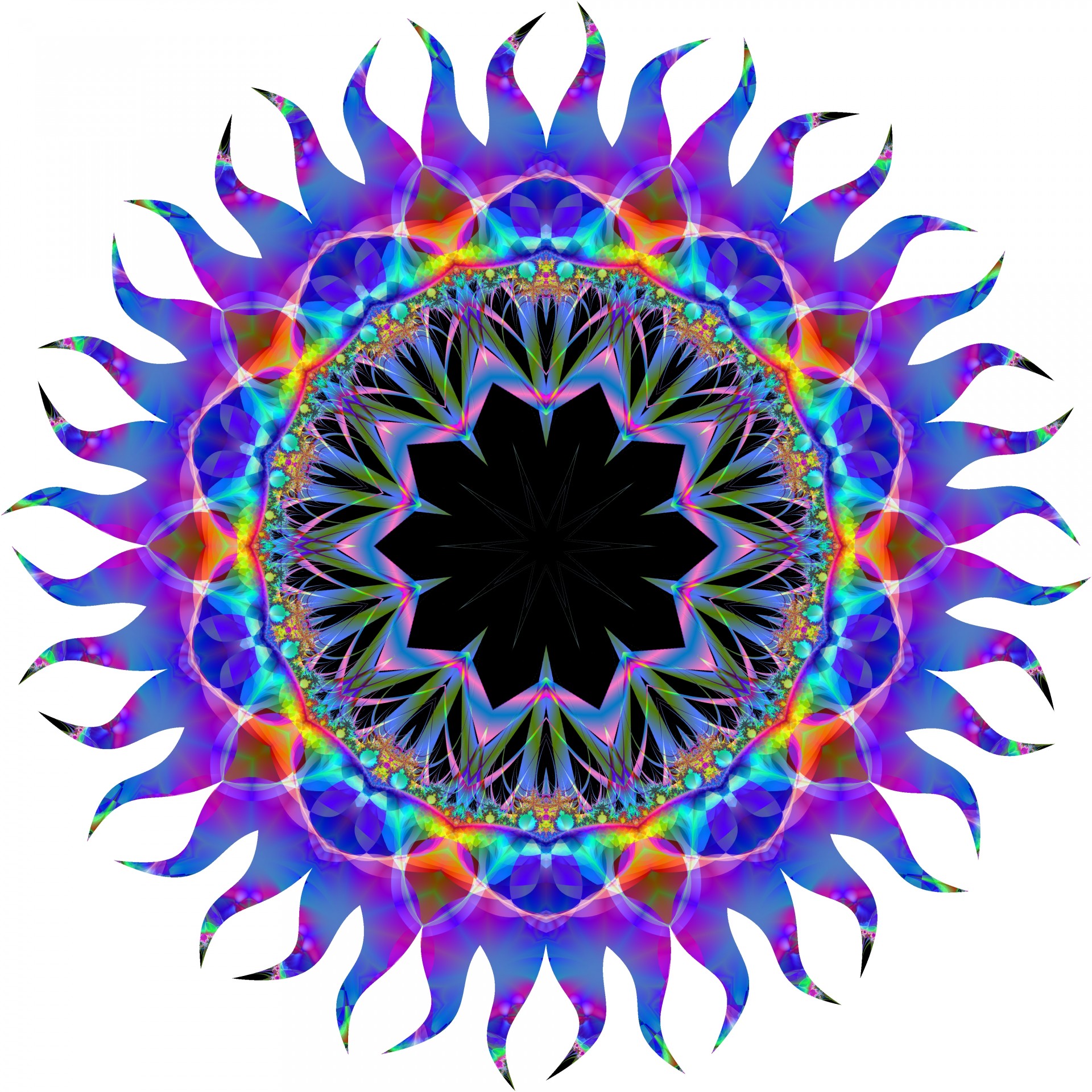 sun beautiful kaleidoscope free photo