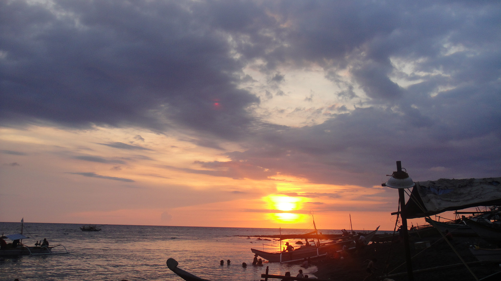 sunset clouds nature free photo