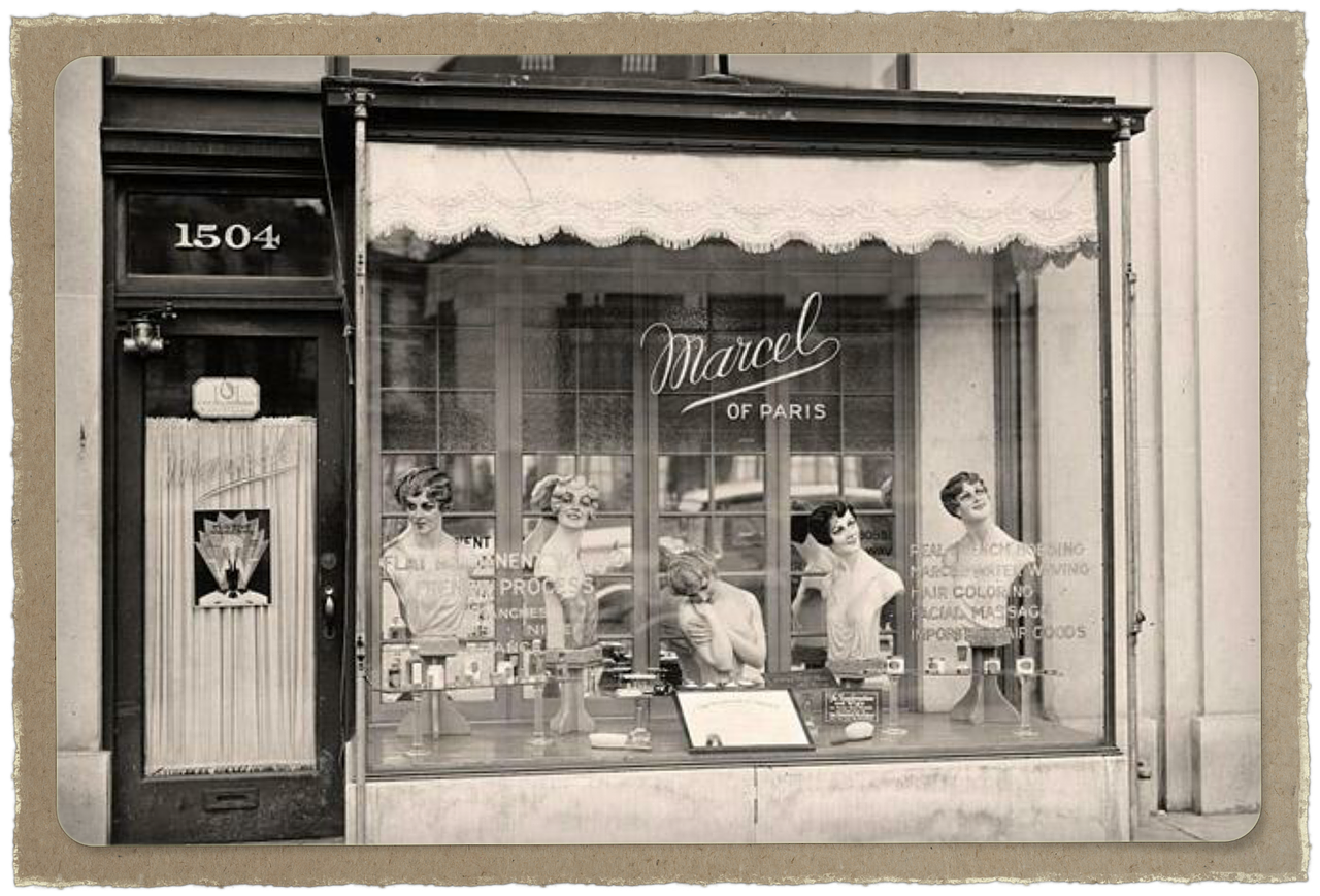 beauty parlour window free photo