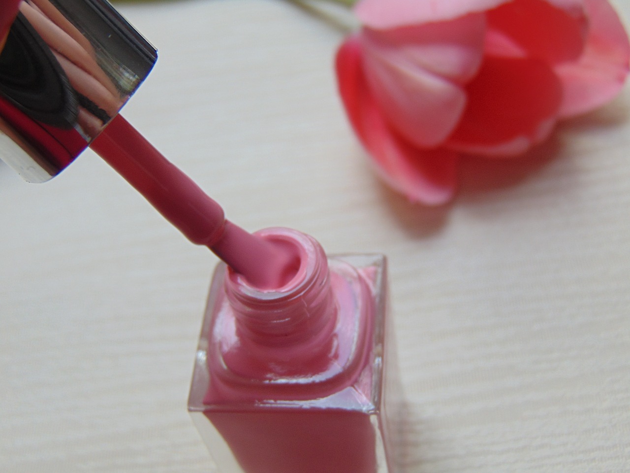 beauty nail polish pink free photo