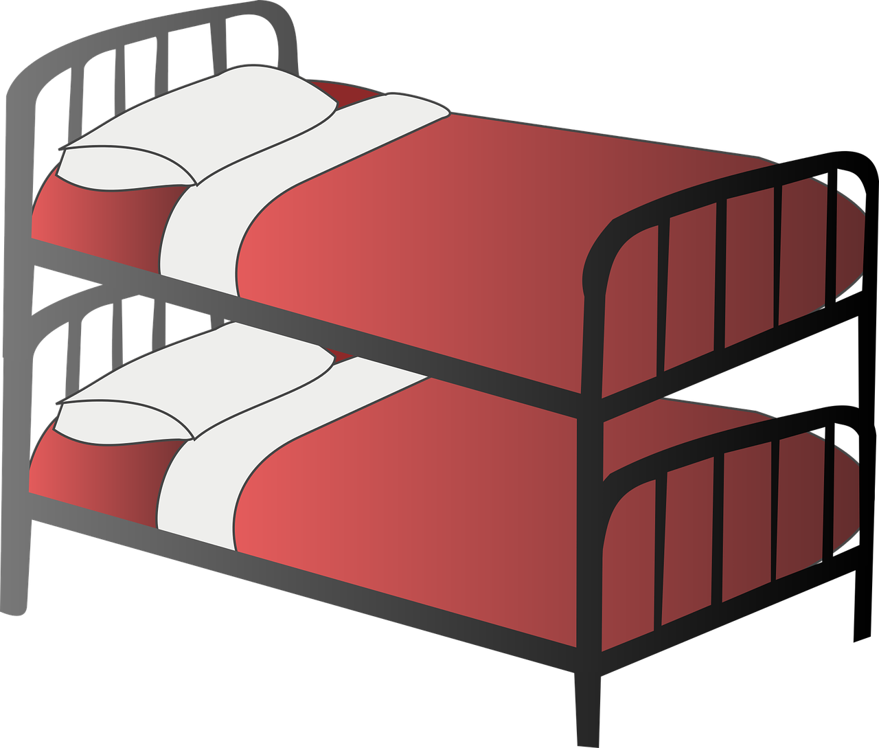 bed bedroom bunk bed free photo